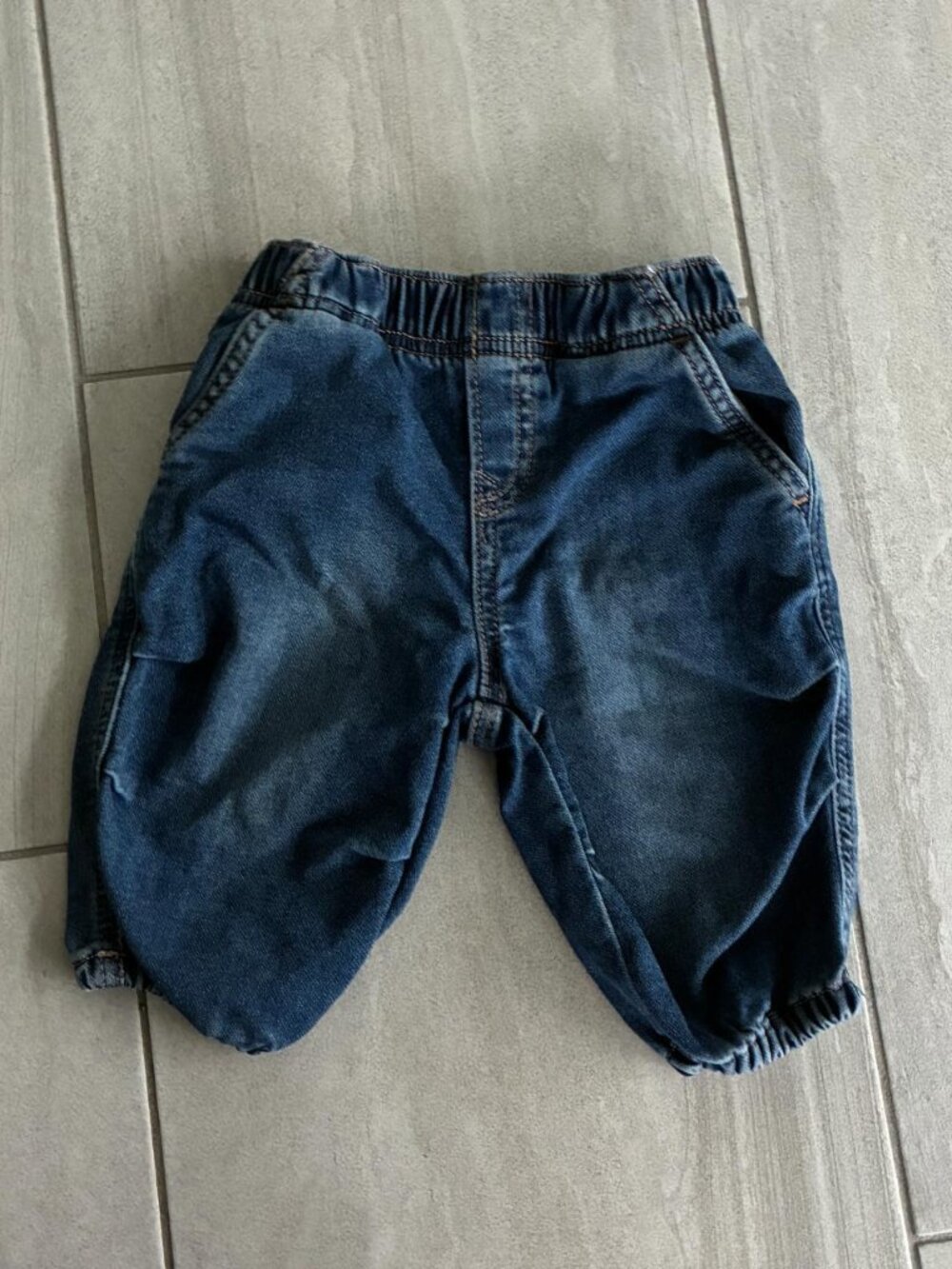 GAP Baby Denim Elastic Trousers – 6–12 Months
